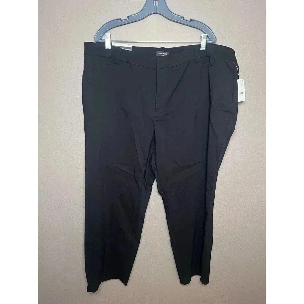 Lord & Taylor Kelly Ankle Black Career Pants Size 24W NWT